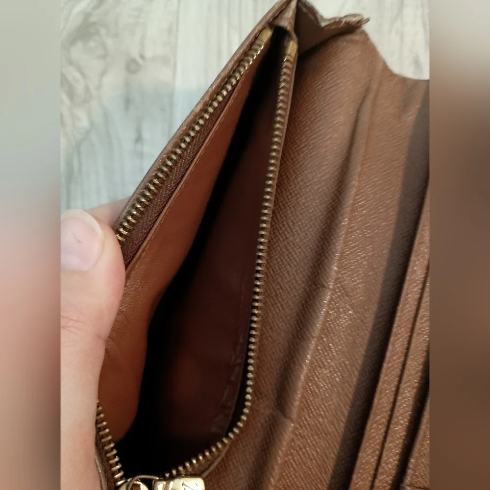 LOUIS VUITTON PORTE FOUIL BROZA MONOGRAM CANVAS Brown PVC WOMEN'S Used